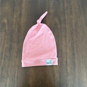Copper Pearl Pink Knot Baby Hat